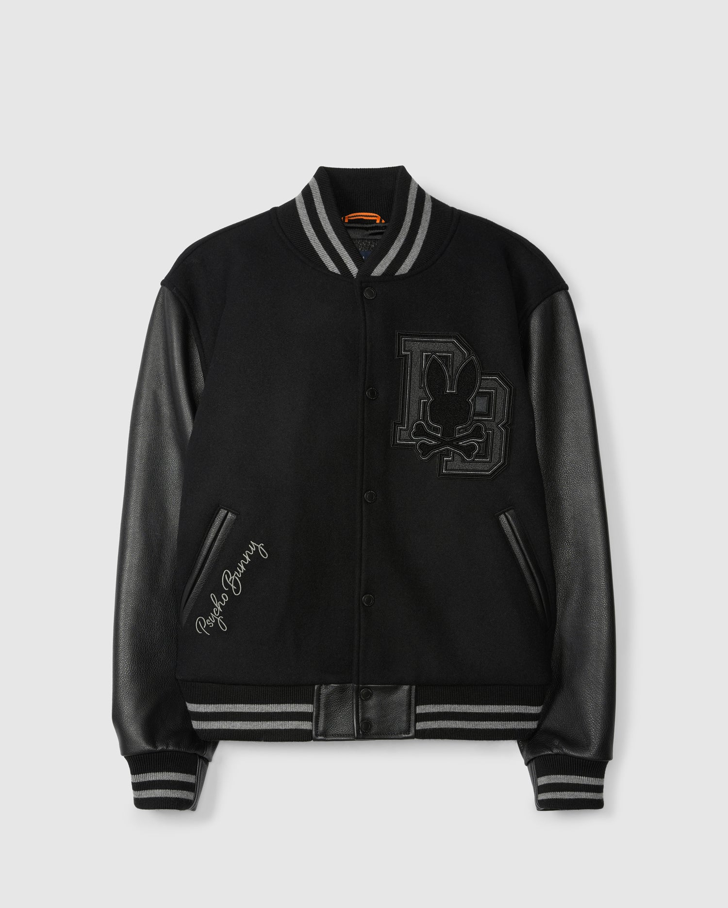 MENS BRAYDEN WOOL LEATHER VARSITY BOMBER - B6J876D200 - Image 8