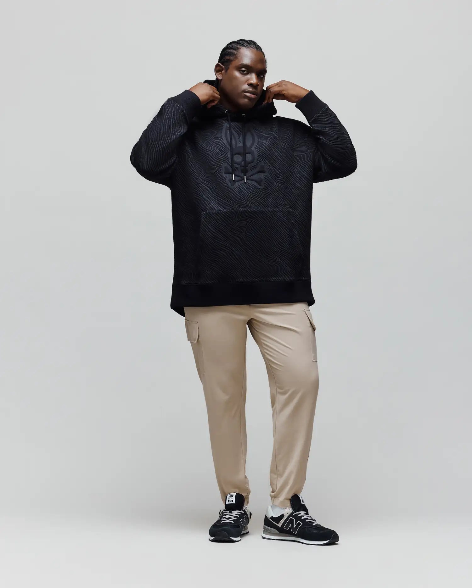 BIG AND TALL KENDRICK TEXTURED HOODIE - BT0500007 - Image 4