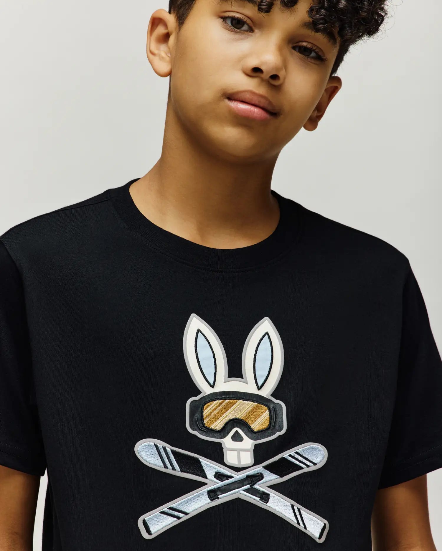 KIDS INDIGO BUNNY GRAPHIC TEE - KT0200106 - Image 3