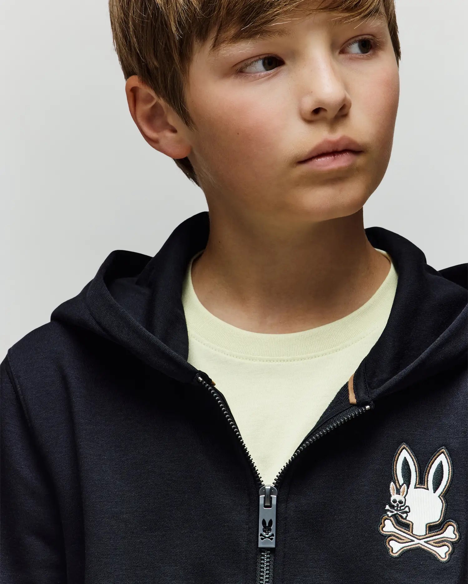 KIDS WADE CORD PATCH ZIP HOODIE - KT0500016 - Image 2