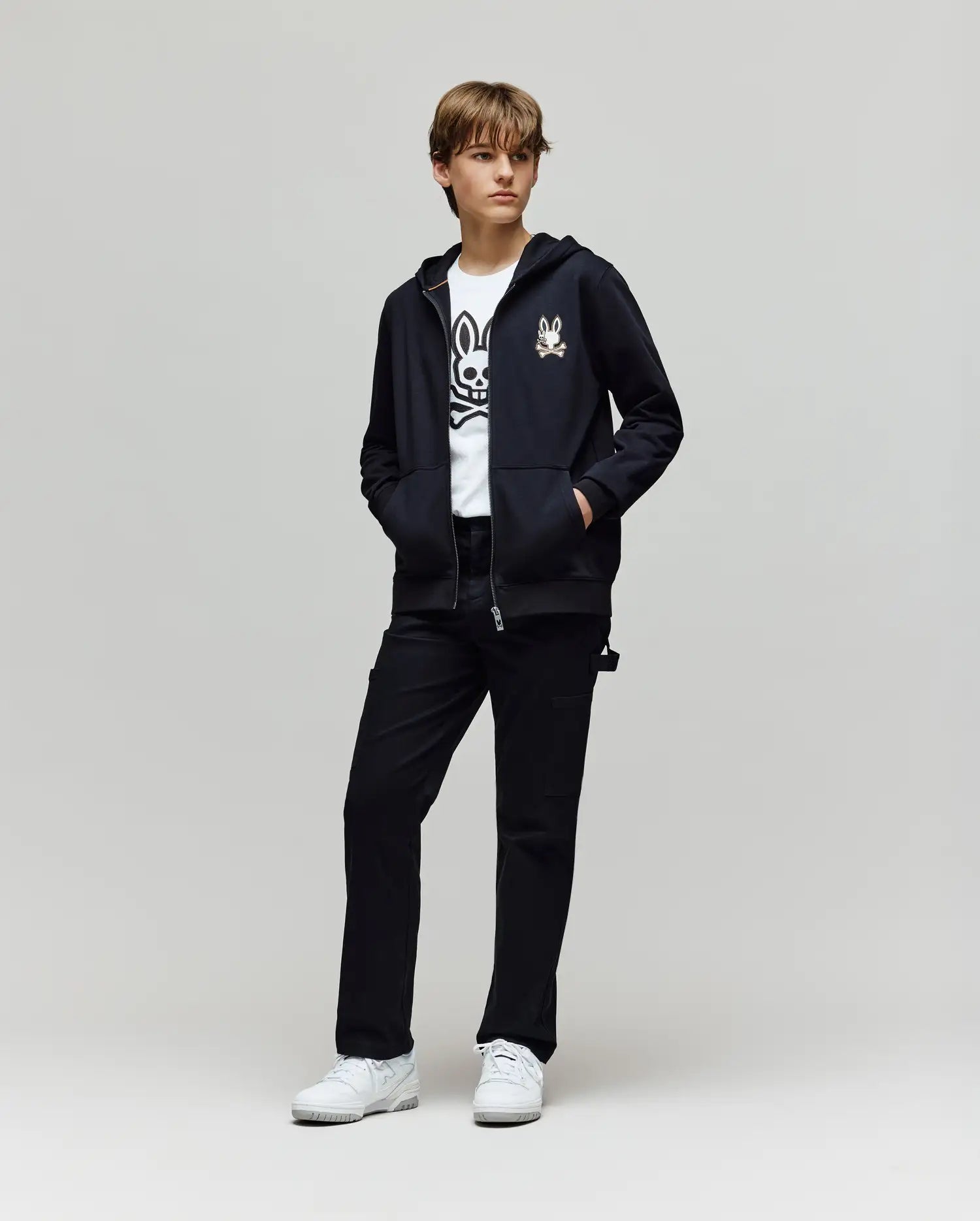 KIDS WADE CORD PATCH ZIP HOODIE - KT0500016 - Image 11