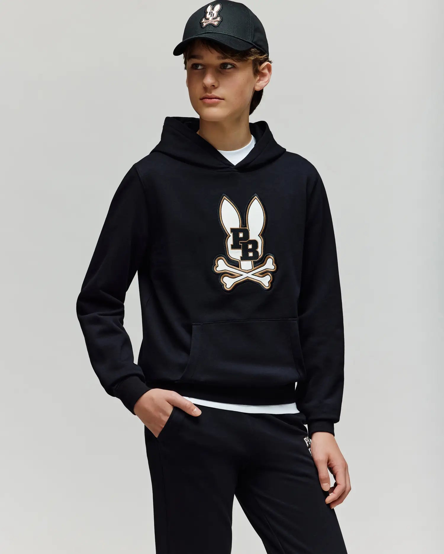 KIDS WADE CORD PATCH HOODIE - KT0500031 - Image 4