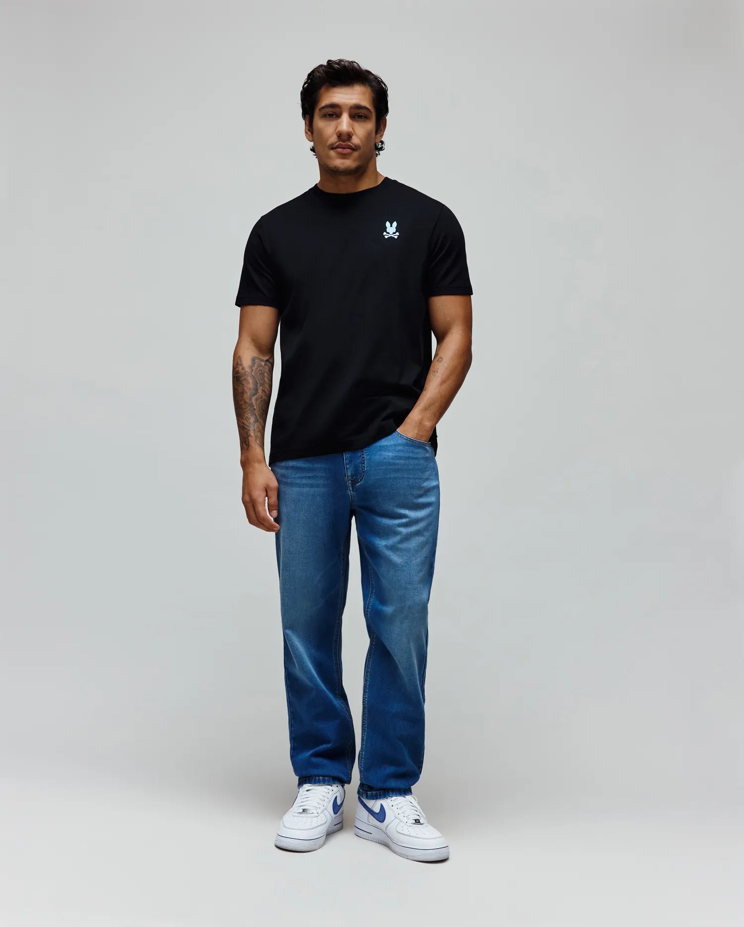 MENS ACE KNIT STRAIGHT LEG DENIM PANT - MB0600034 - Image 5
