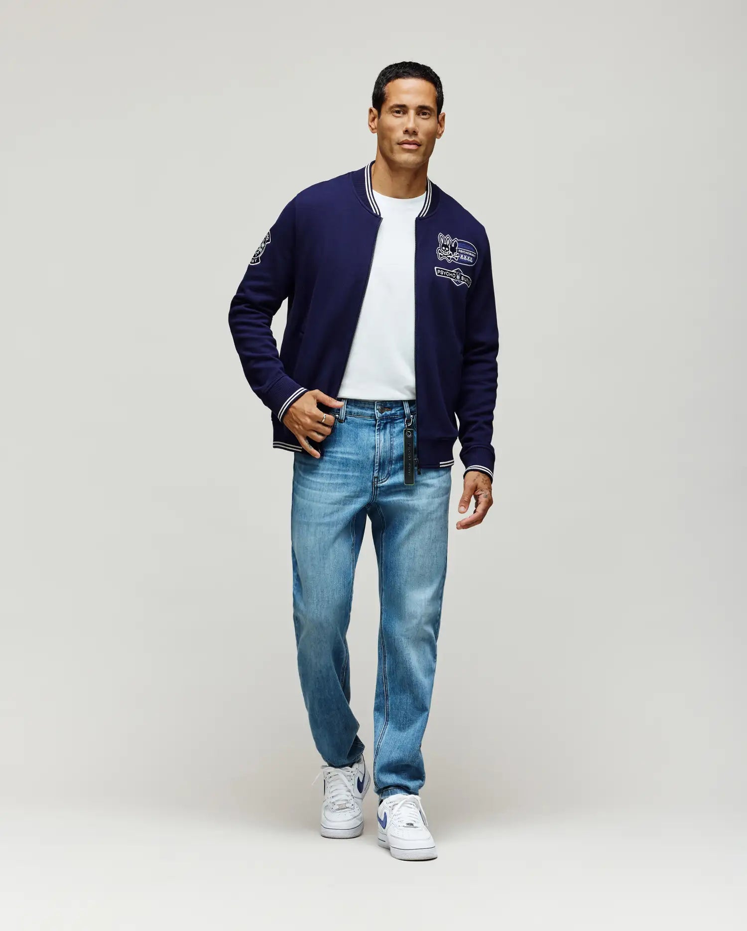 MENS DESMOND PIQUE KNIT BOMBER - MO1100018 - Image 5