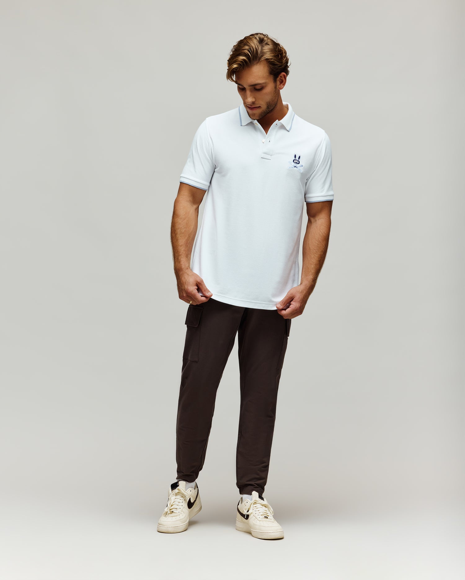 MENS INDIGO BUNNY PIQUE POLO - MT0100074 - Image 5