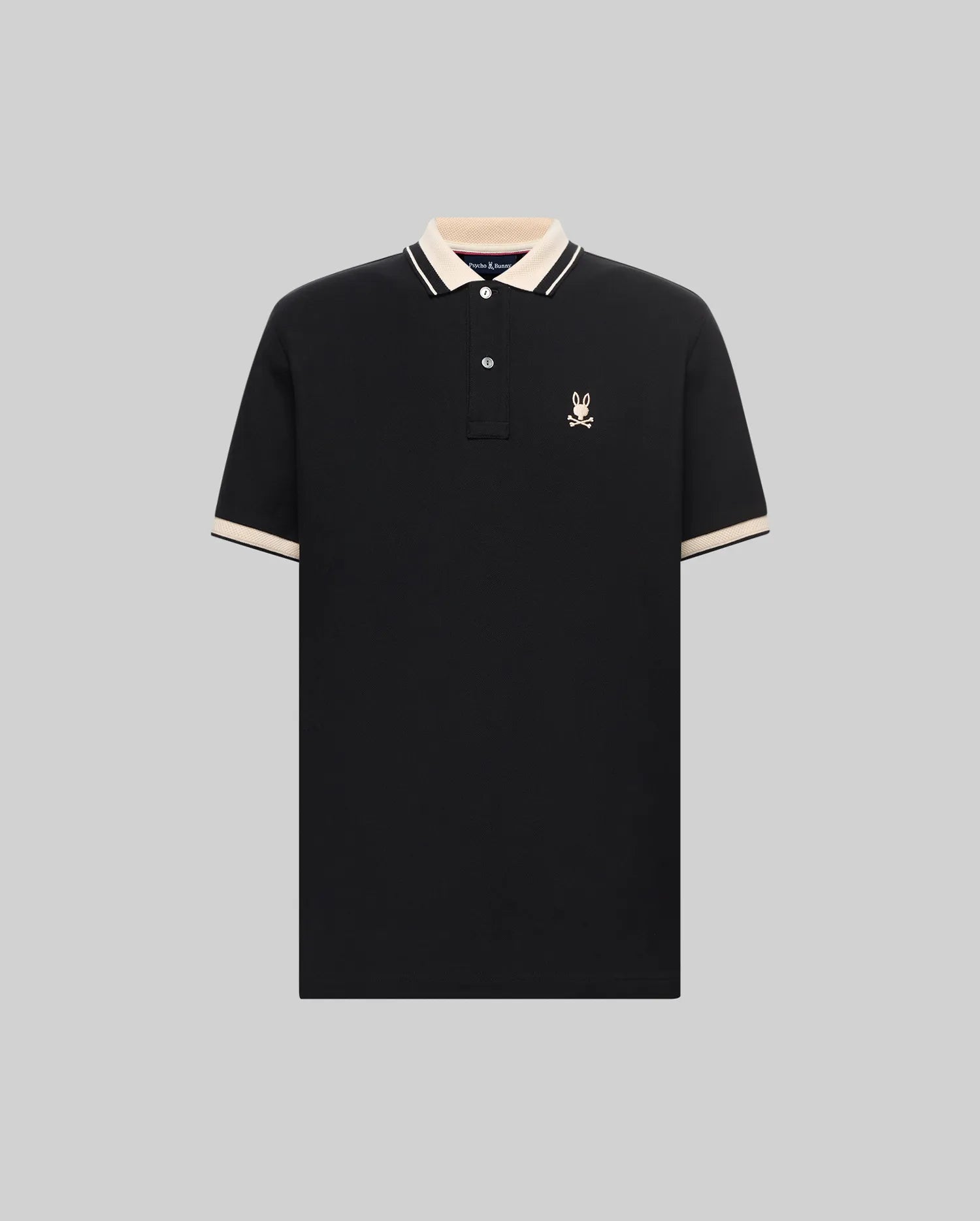 MENS INDIGO TEXTURED COLLAR PIQUE POLO - MT0100082 - Image 5