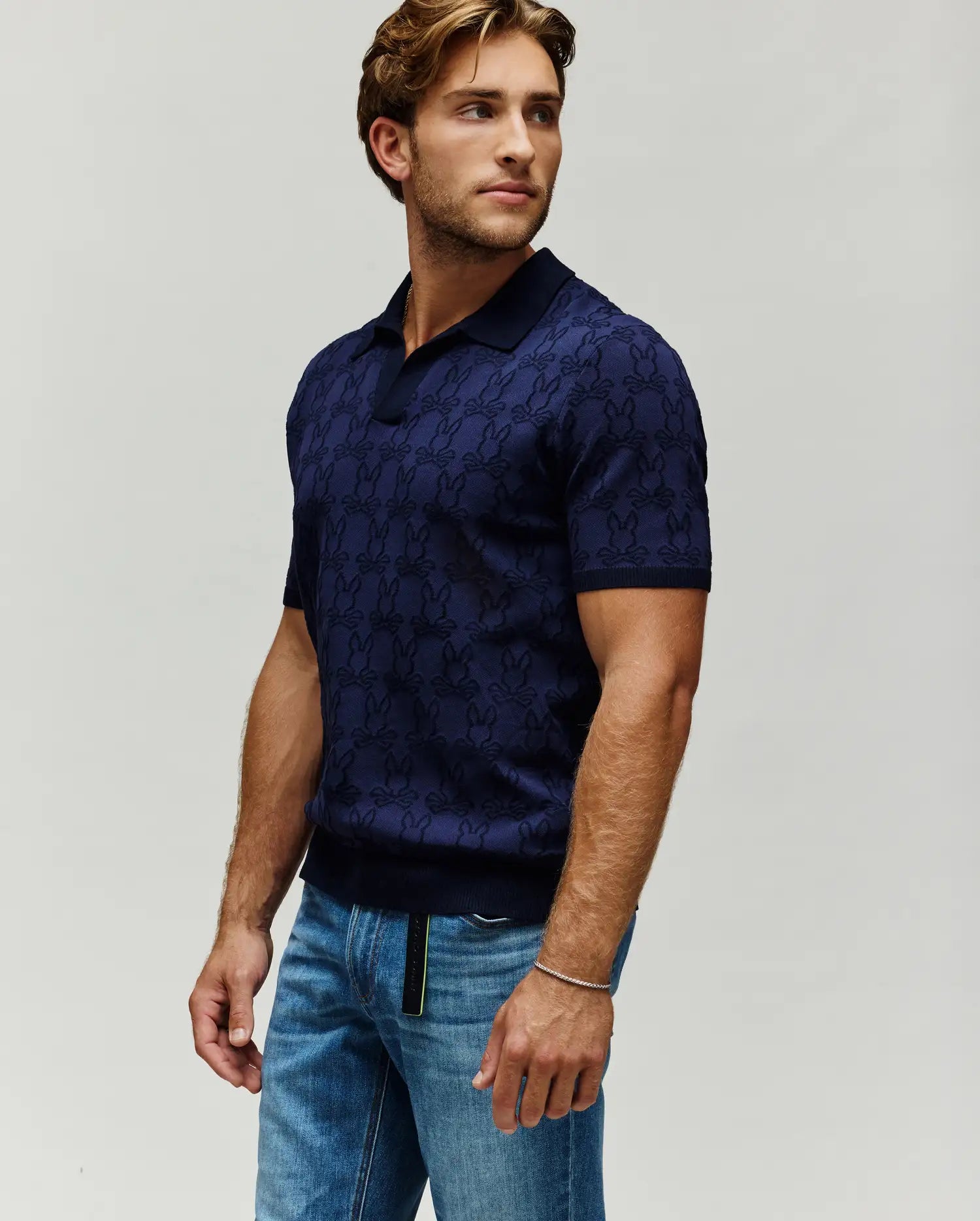 MENS ELDEN JOHNNY COLLAR POLO - MT0100157 - Image 3