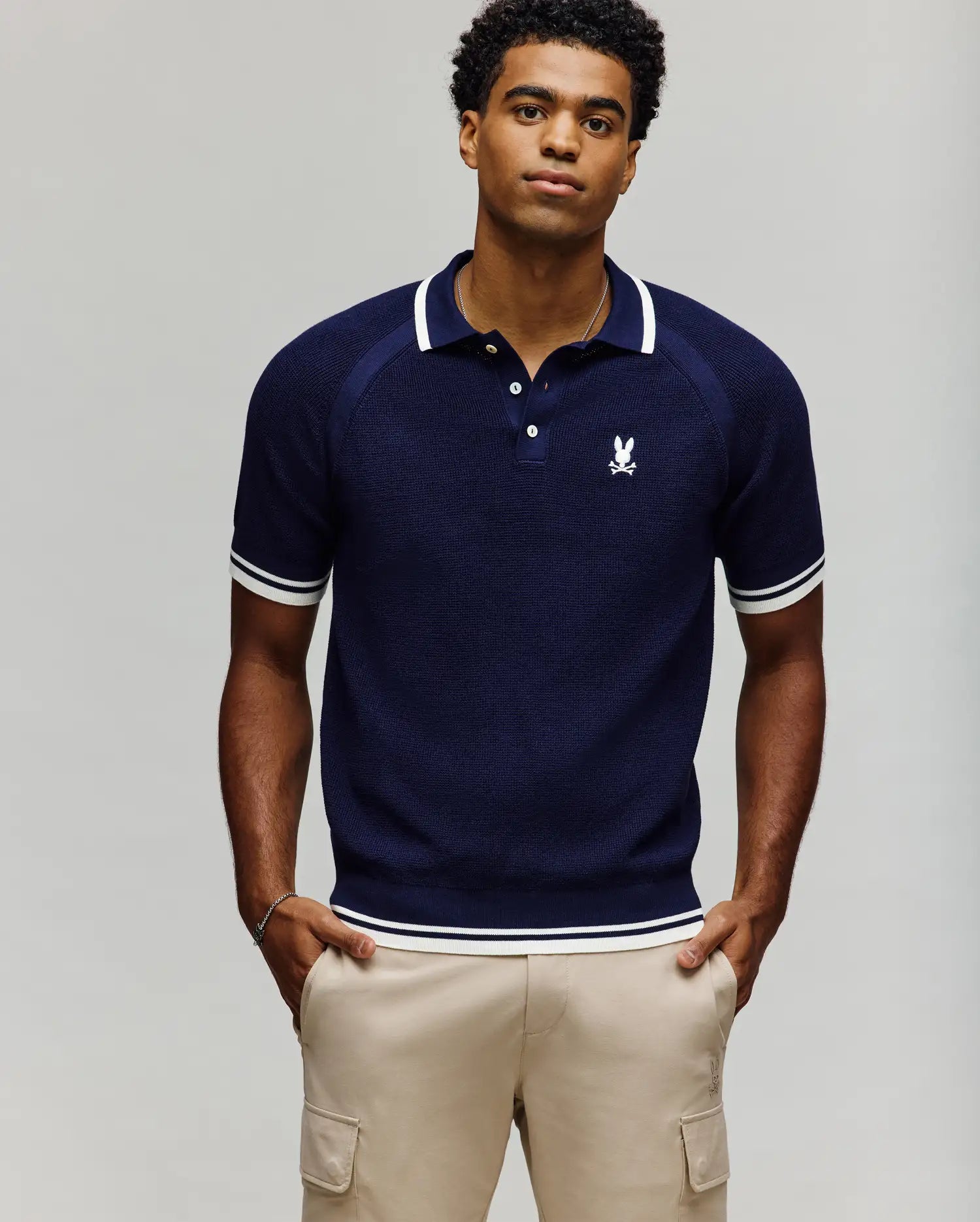 MENS LAZARE KNIT POLO - MT0100165 - Image 3