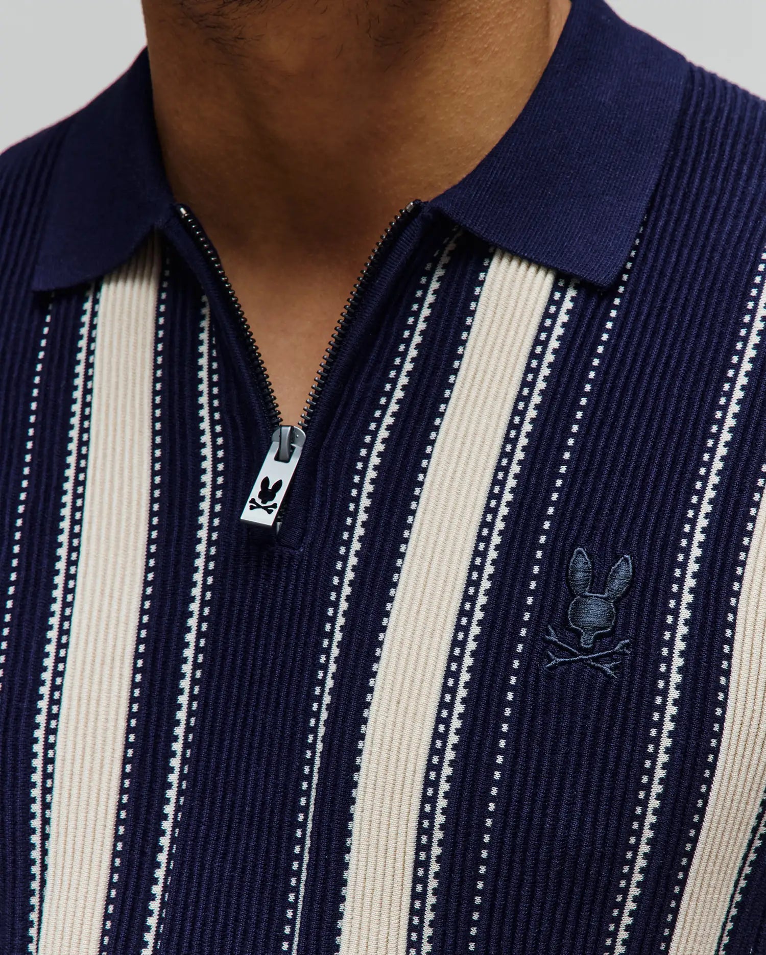 MENS CLIFF KNIT ZIP POLO - MT0100210 - Image 3