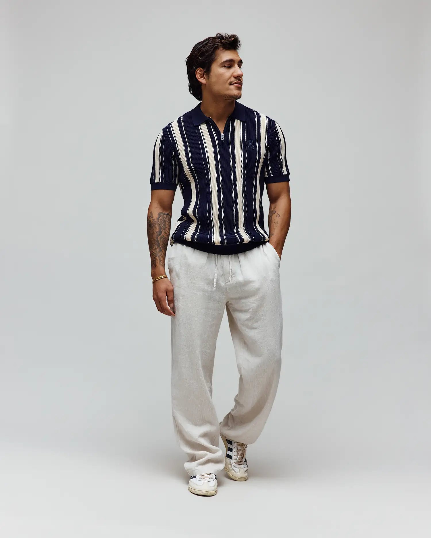 MENS CLIFF KNIT ZIP POLO - MT0100210 - Image 4