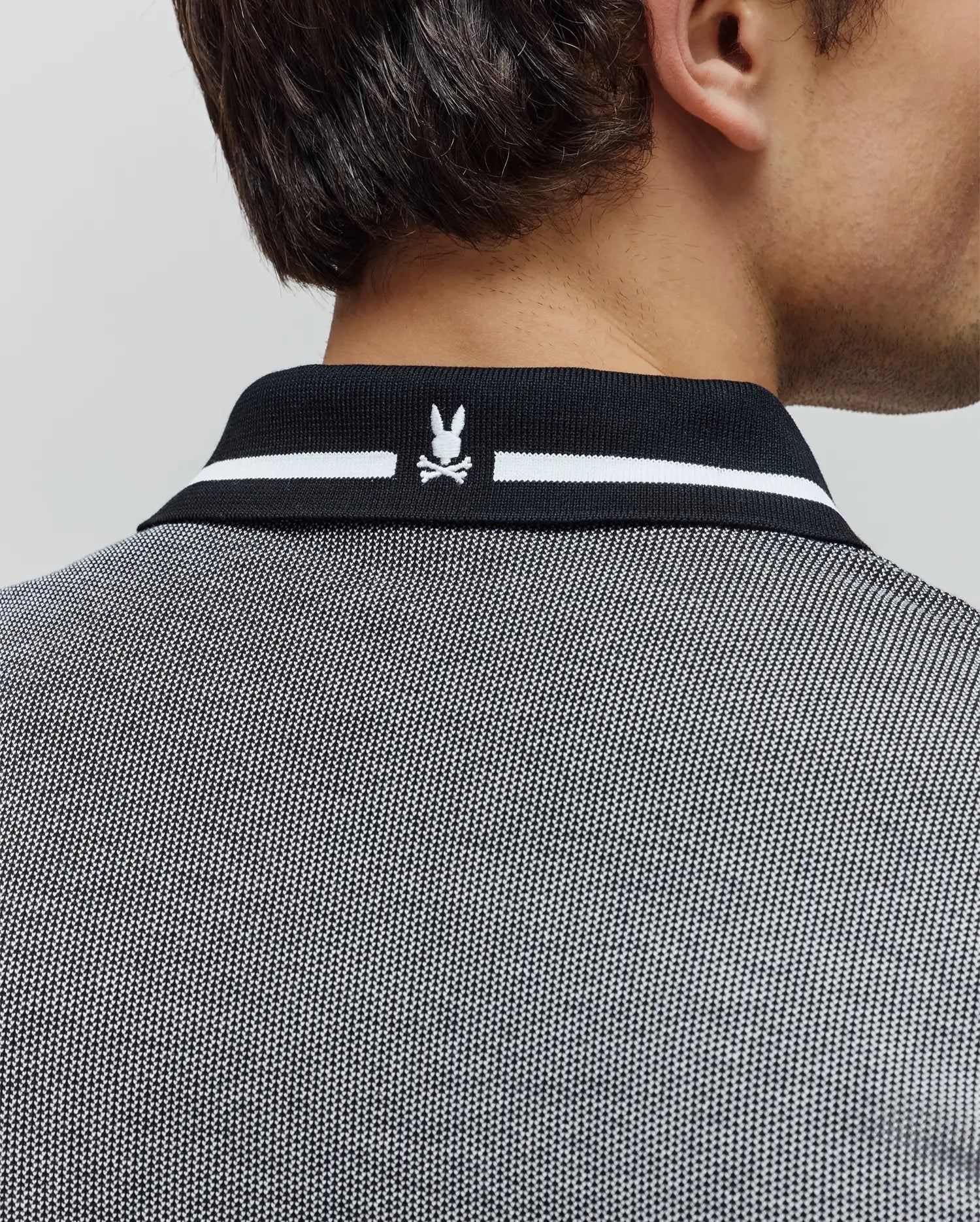 JOSIAH JOHNNY COLLAR JACQUARD POLO - MT0100234 - Image 2