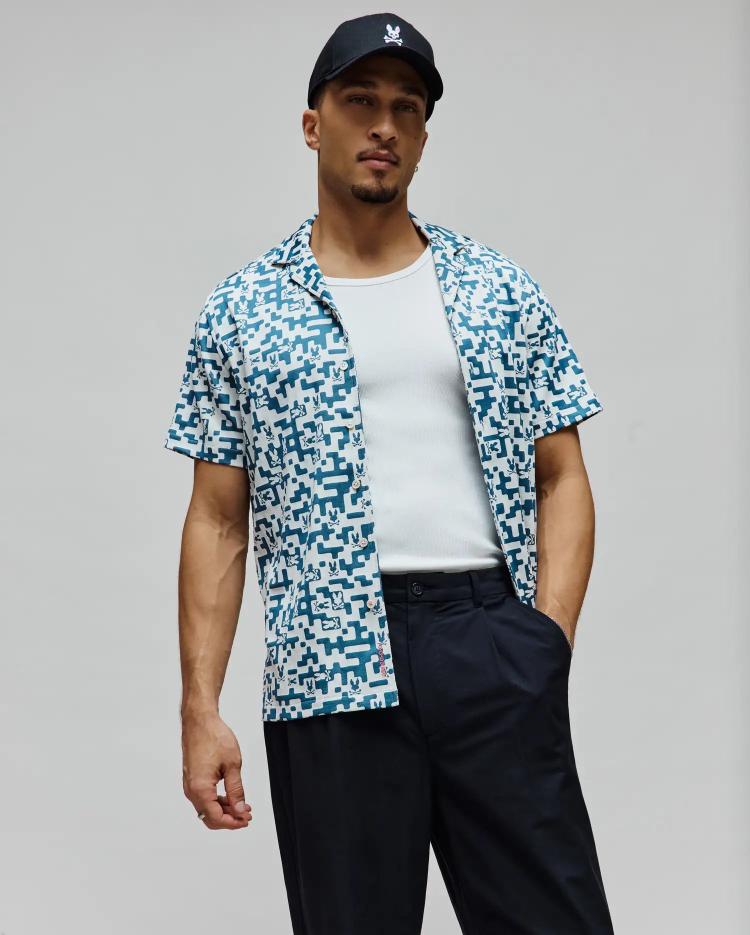 MENS JOSH JACQUARD SHIRT - MT0300072