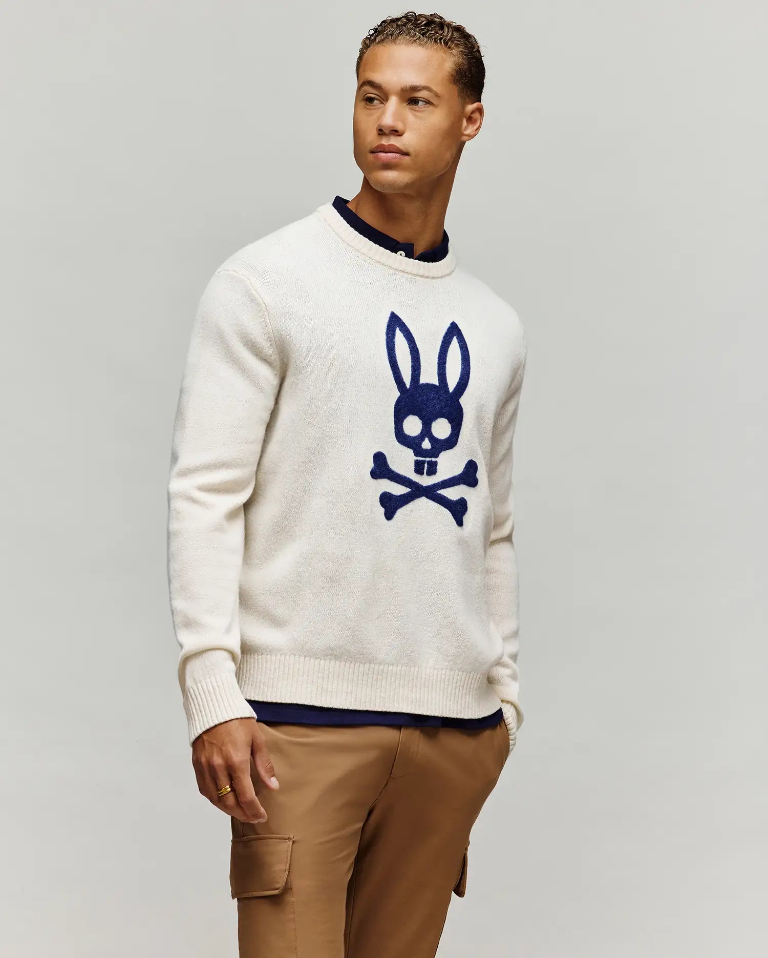MENS SAXON COZY YARN CREW - MT0400074 - Image 3