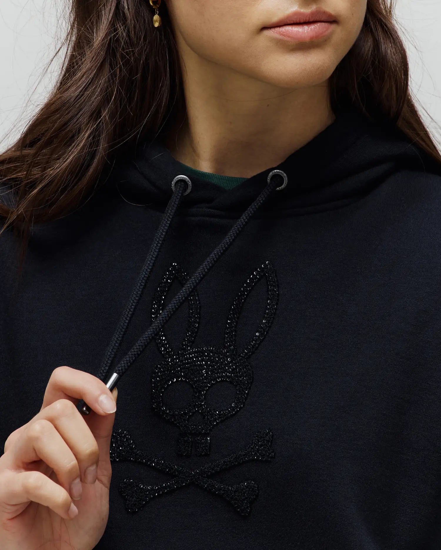 WOMENS ROUX SEQUIN FRENCH TERRY HOODIE - WT0500005 - Image 2